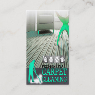 Carpet Cleaning Service Geschäft Card Visitenkarte