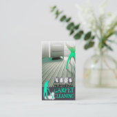Carpet Cleaning Service Geschäft Card Visitenkarte (Stehend Vorderseite)