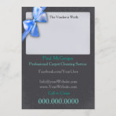 Carpet Cleaning Service Gift Voucher (Rückseite)