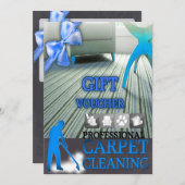 Carpet Cleaning Service Gift Voucher (Vorne/Hinten)