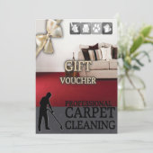 Carpet Cleaning Service Gift Voucher (Stehend Vorderseite)