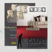 Carpet Cleaning Service Gift Voucher (Vorne/Hinten)