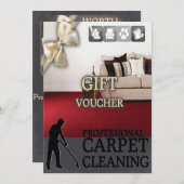 Carpet Cleaning Service Gift Voucher (Vorne/Hinten)