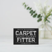 Carpet Fitting Business Card Visitenkarte (Stehend Vorderseite)