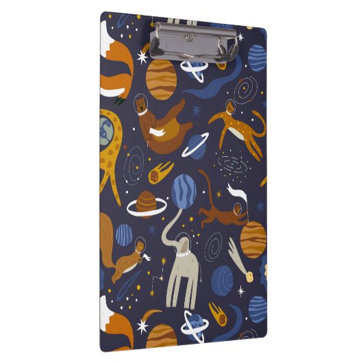 Carpeta de pinza Animals Outer Space Klemmbrett (Rechts)