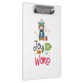 Carpeta de pinza Joy to the World Klemmbrett (Rechts)