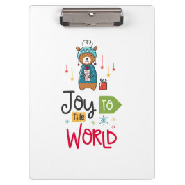 Carpeta de pinza Joy to the World Klemmbrett