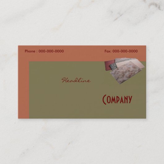 Carpets Business Card Visitenkarte (Vorderseite)