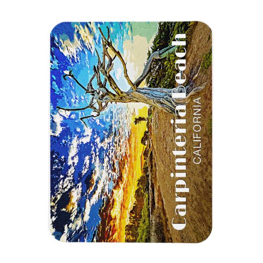 Carpinteria Beach Magnet (Vertikal)