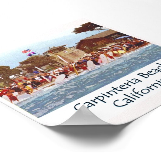 Carpinteria Beach Poster (Ecke)
