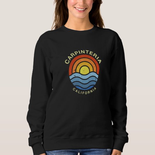Carpinteria California Ca Summer US Cities Tropica Sweatshirt (Vorderseite)