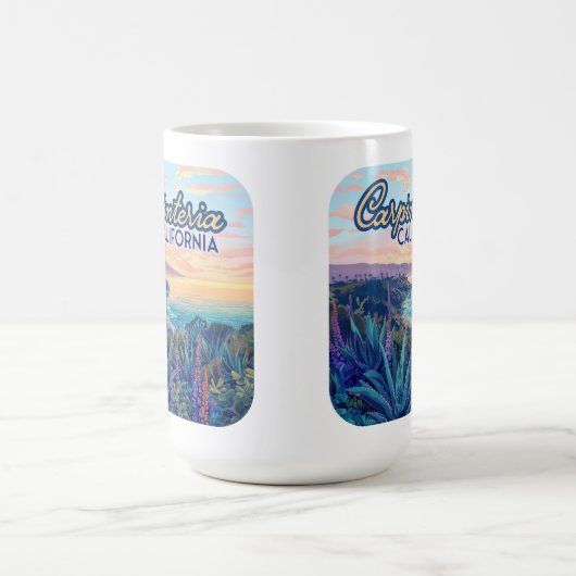 Carpinteria California Santa Barbara Ventura Beach Kaffeetasse (Mittel)