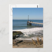 Carpinteria Pier Postkarte (Vorne/Hinten)