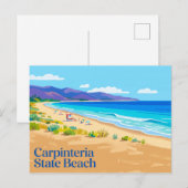 Carpinteria State Beach Kalifornien Postkarte (Vorne/Hinten)