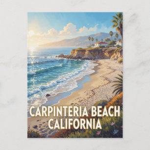 Carpinteria State Beach — Kalifornien Postkarte