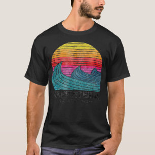 Carpinteria Surfwellen Strand Retro Cali Sunset T-Shirt