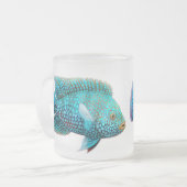 Carpintis Texas Cichlid-mattierte GlasTasse Mattglastasse (Vorderseite Links)