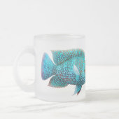 Carpintis Texas Cichlid-mattierte GlasTasse Mattglastasse (Links)