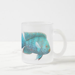 Carpintis Texas Cichlid-mattierte GlasTasse Mattglastasse