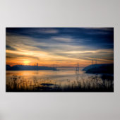 Carquinez Bridge Sunset Poster (Vorne)