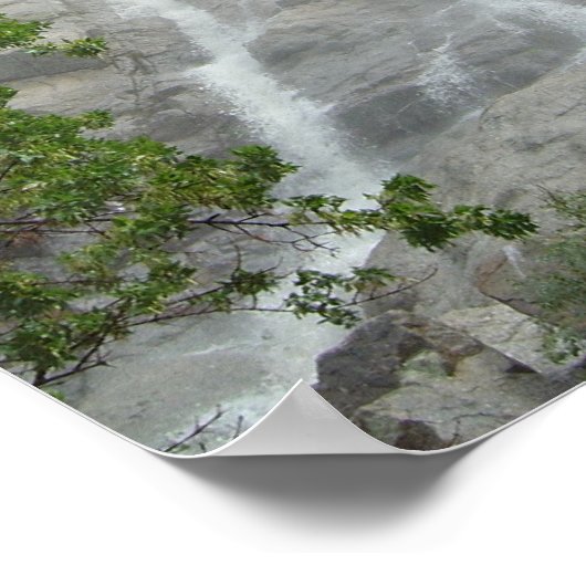 Carr Canyon Waterfall Poster (Ecke)