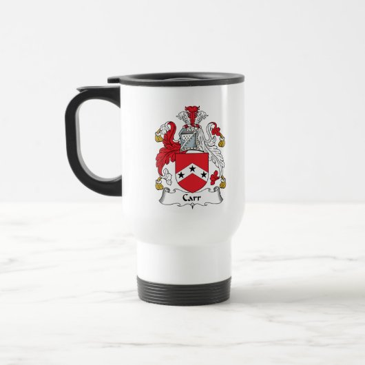 Carr Familienwappen Reisebecher (Links)