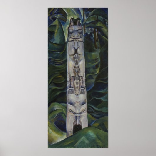 Carr - Totem und Wald Poster (Vorne)
