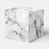 Carrara Marble Favor Box Geschenkschachtel (Rückseite)
