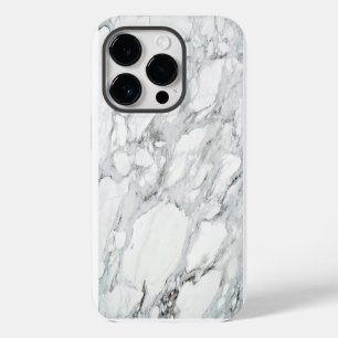 Carrara-Marmor in Schwarz, Weiß und Grau iPhone Hülle