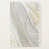 Carrara-Marmor-Textur mit goldenen Adern Planer (Rückseite)