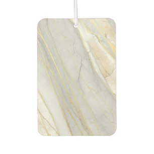 Carrara-Marmor-Textur mit goldener Aderung Autolufterfrischer