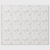 Carrara Rose Gold Glitzer Textur Geschenkpapier (Flach)