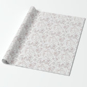 Carrara Rose Gold Glitzer Textur Geschenkpapier (Ungerollt)