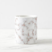 Carrara Rose Gold Glitzer Textur Kaffeetasse (Mittel)