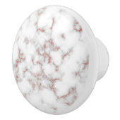 Carrara Rose Gold Glitzer Textur Keramikknauf (Rechts)