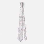 Carrara Rose Gold Glitzer Textur Krawatte (Vorderseite)