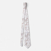 Carrara Rose Gold Glitzer Textur Krawatte (Rückseite)