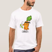 Carrate Funny Carrot Karate Pun T-Shirt (Vorderseite)