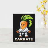 Carrate Funny Karate Carrot Teacher Student Martia Karte (Gelbe Blume)