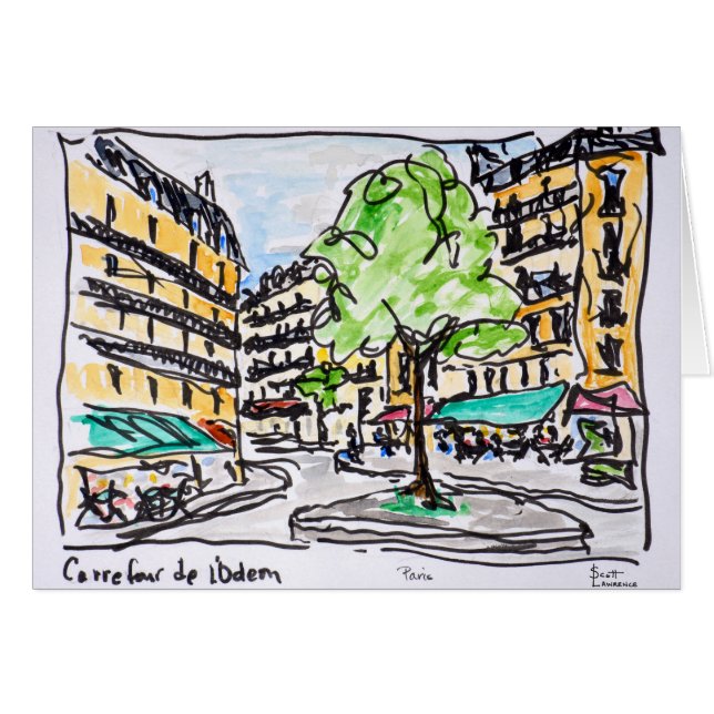 Carrefour de l'Odeon, Paris, Frankreich (Vorderseite (Horizontal))