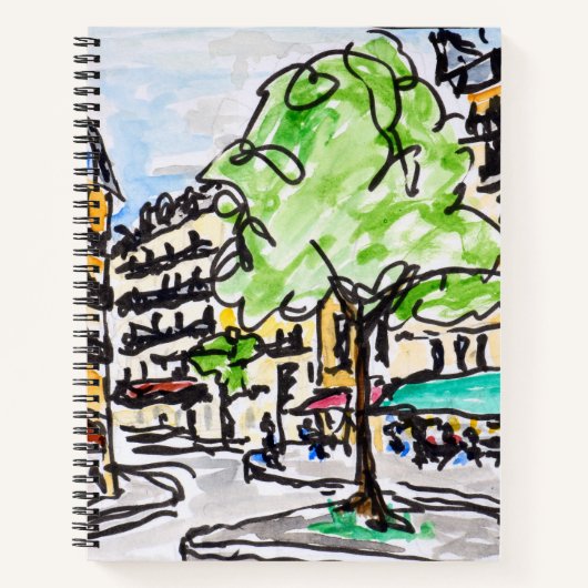 Carrefour de l'Odeon, Paris, Frankreich Notizbuch (Vorderseite)