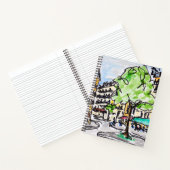 Carrefour de l'Odeon, Paris, Frankreich Notizbuch (Innenseite)