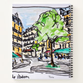 Carrefour de l'Odeon, Paris, Frankreich Notizbuch (Rückseite)