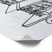 Carrefour de l'Odeon, Saint-Germain-des-Pres Poster (Ecke)