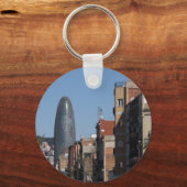 Carrer de Badajoz und Torre Agbar, Barcelona Schlüsselanhänger (Vorderseite)