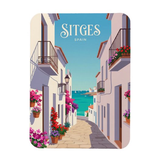 Carrer de la Mare de Déu Spanien Magnet (Vertikal)