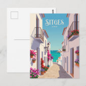 Carrer de la Mare de Déu Spanien Postkarte (Vorne/Hinten)