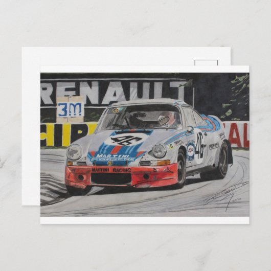 Carrera Means Racy Postkarte (Vorne/Hinten)