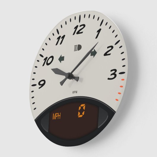 Carrera Tachometer Clock Große Wanduhr (Winkel)