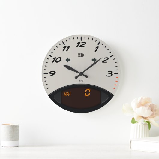 Carrera Tachometer Clock Große Wanduhr (Zuhause)